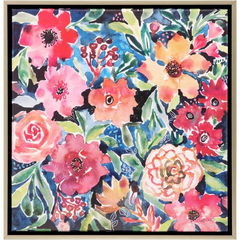 Florals Collection Green Canvas