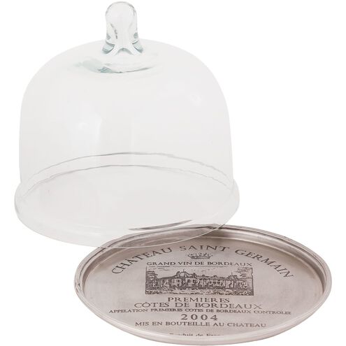 Napa Antique Silver with Clear Tray