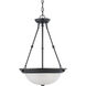 Brentwood 3 Light 15 inch Mahogany Bronze Pendant Ceiling Light