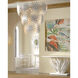 Agave 60.25 inch Gesso White and Clear Console Table, Marjorie Skouras Collection