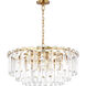 C&M by Chapman & Myers Arden 16 Light 33 inch Burnished Brass Chandelier Ceiling Light