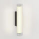 io LED 5.28 inch Matte Black Bathroom Wall Light