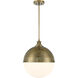 Vorey 1 Light 13 inch Oxidized Aged Brass Pendant Ceiling Light