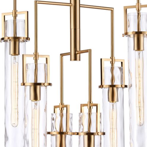 Jayden 6 Light 24.25 inch Lacquered Gold Chandelier Ceiling Light