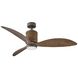 Marin 60 inch Metallic Matte Bronze with Walnut Blades Fan