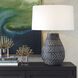 Natchez 26.25 inch 150.00 watt Distressed Charcoal Ceramic and Brushed Nickel Table Lamp Portable Light