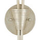 Paradiso 2 Light 16.5 inch Contemporary Silver Leaf Wall Sconce Wall Light, Right