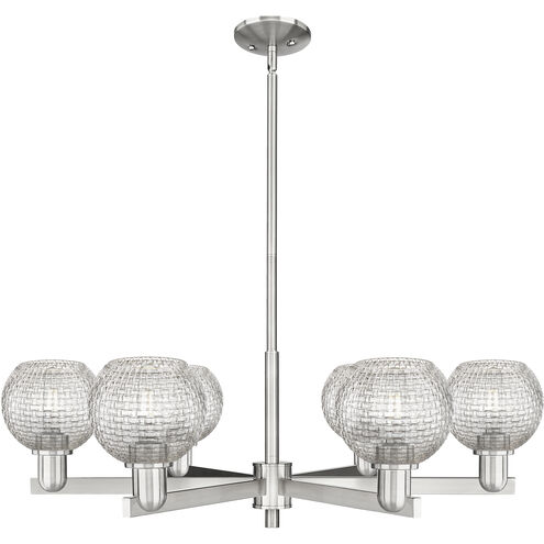 Arcadia Athens 6 Light 35.63 inch Satin Nickel Chandelier Ceiling Light