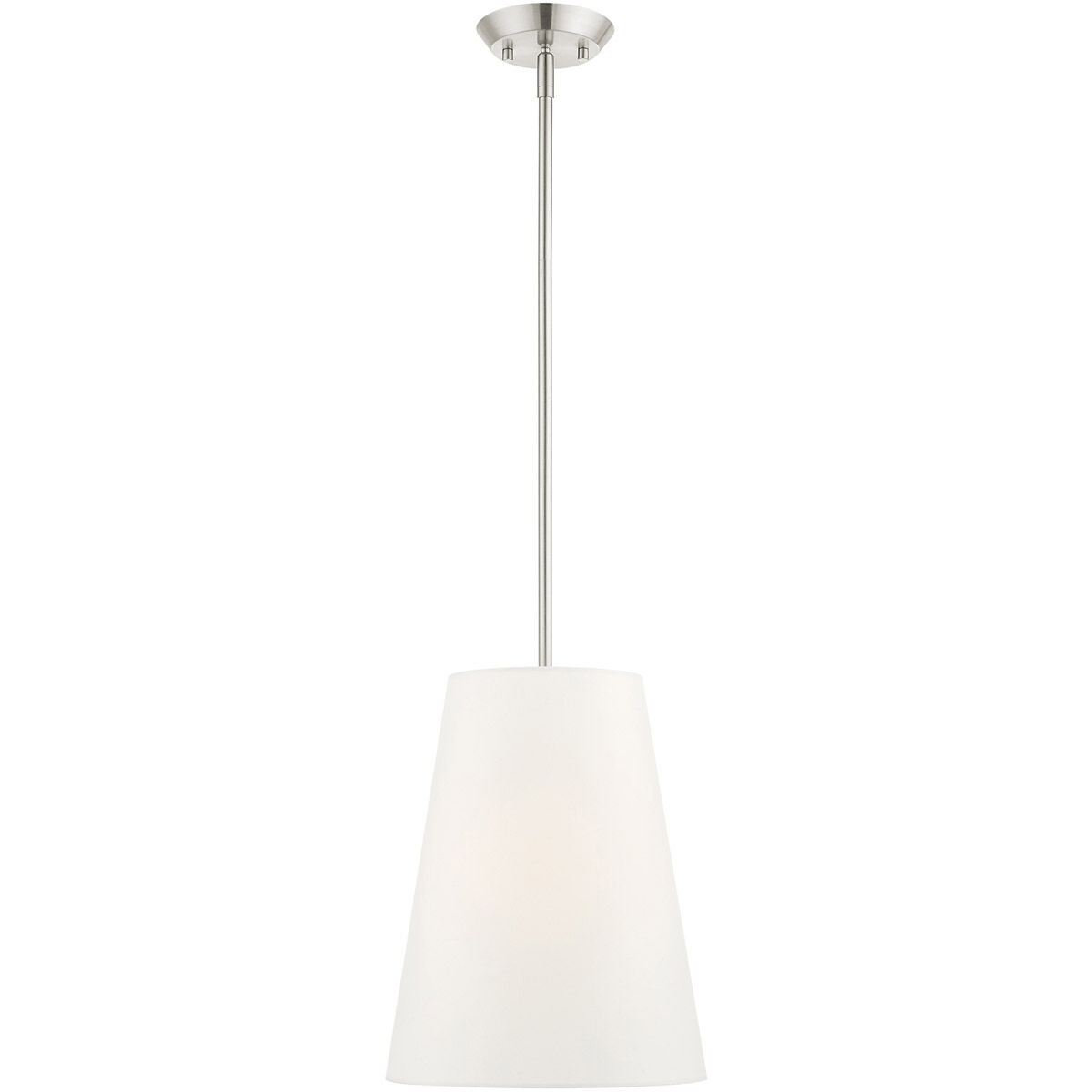 Prato 1 Light 11 inch Brushed Nickel Pendant Ceiling Light