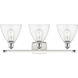 Ballston Ballston Dome LED 28 inch White and Polished Chrome Bath Vanity Light Wall Light in Clear Glass