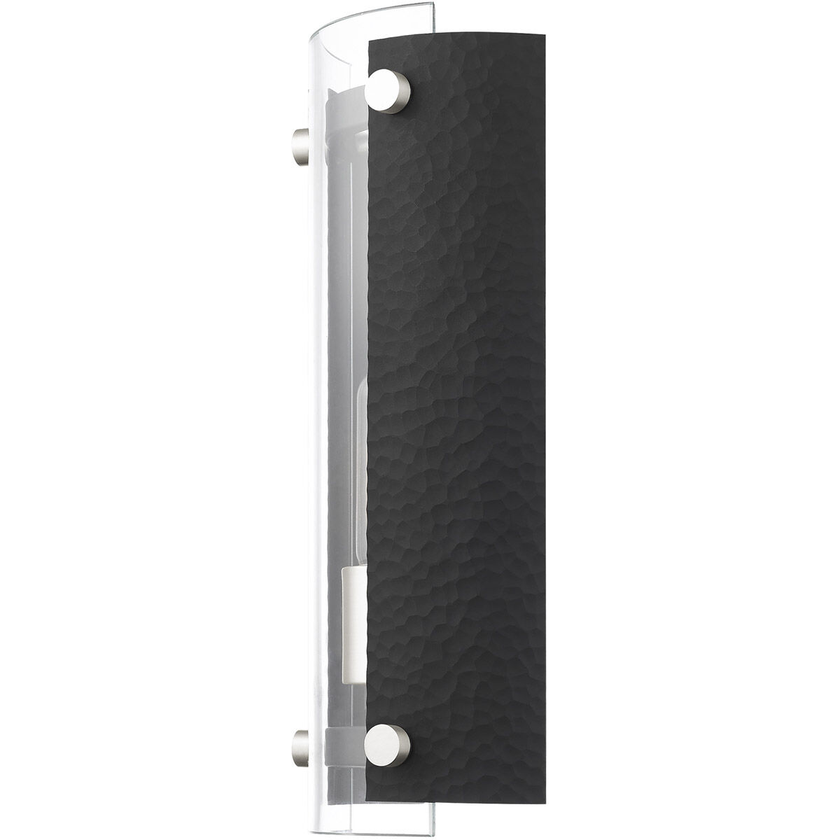 Barcelona 1 Light 6 inch Black with Brushed Nickel Accents ADA Sconce Wall Light