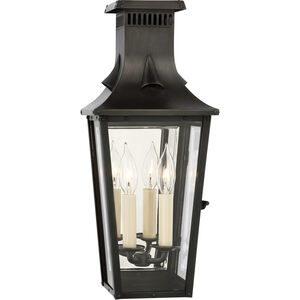 Chapman & Myers Belaire 2 Light 18.25 inch Blackened Copper Outdoor Wall Lantern, Small
