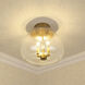 Ariella 3 Light 13.75 inch Brushed Champagne Brass Flush Mount Ceiling Light