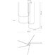 Talis LED 90.25 inch Black Multi Pendant Ceiling Light