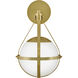 Colby 1 Light 9.25 inch Lacquered Brass Sconce Wall Light