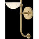 Merit 1 Light 5 inch Heritage Brass Sconce Wall Light