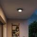 Plate LED 12 inch Sand Black Outdoor Flush Mount