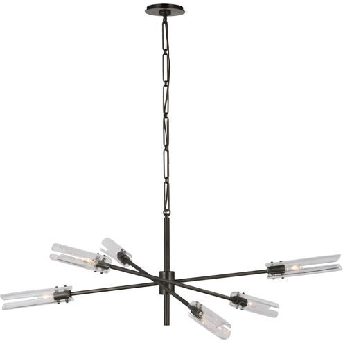 AERIN Casoria LED 45.75 inch Bronze Radial Chandelier Ceiling Light, XL