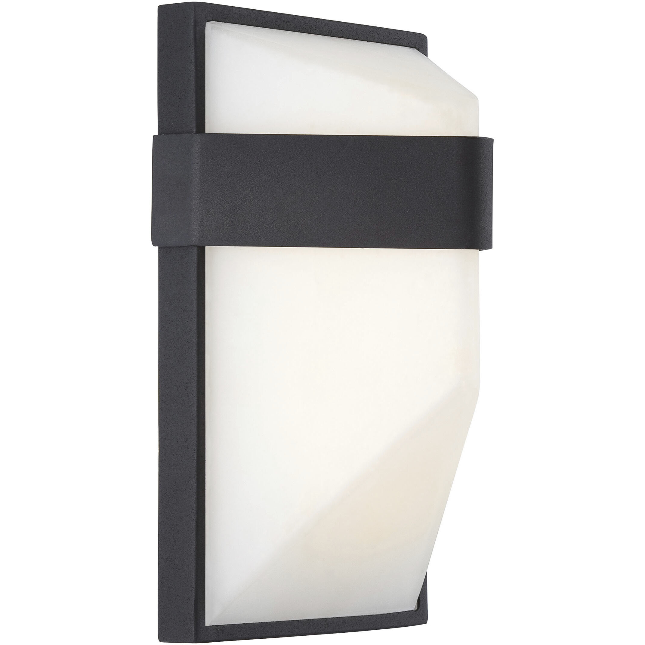 Wedge LED 5.25 inch Coal ADA Wall Mount Wall Light in Black, Outdoor