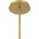 Pod LED 8.25 inch Legacy Brass Pendant Ceiling Light