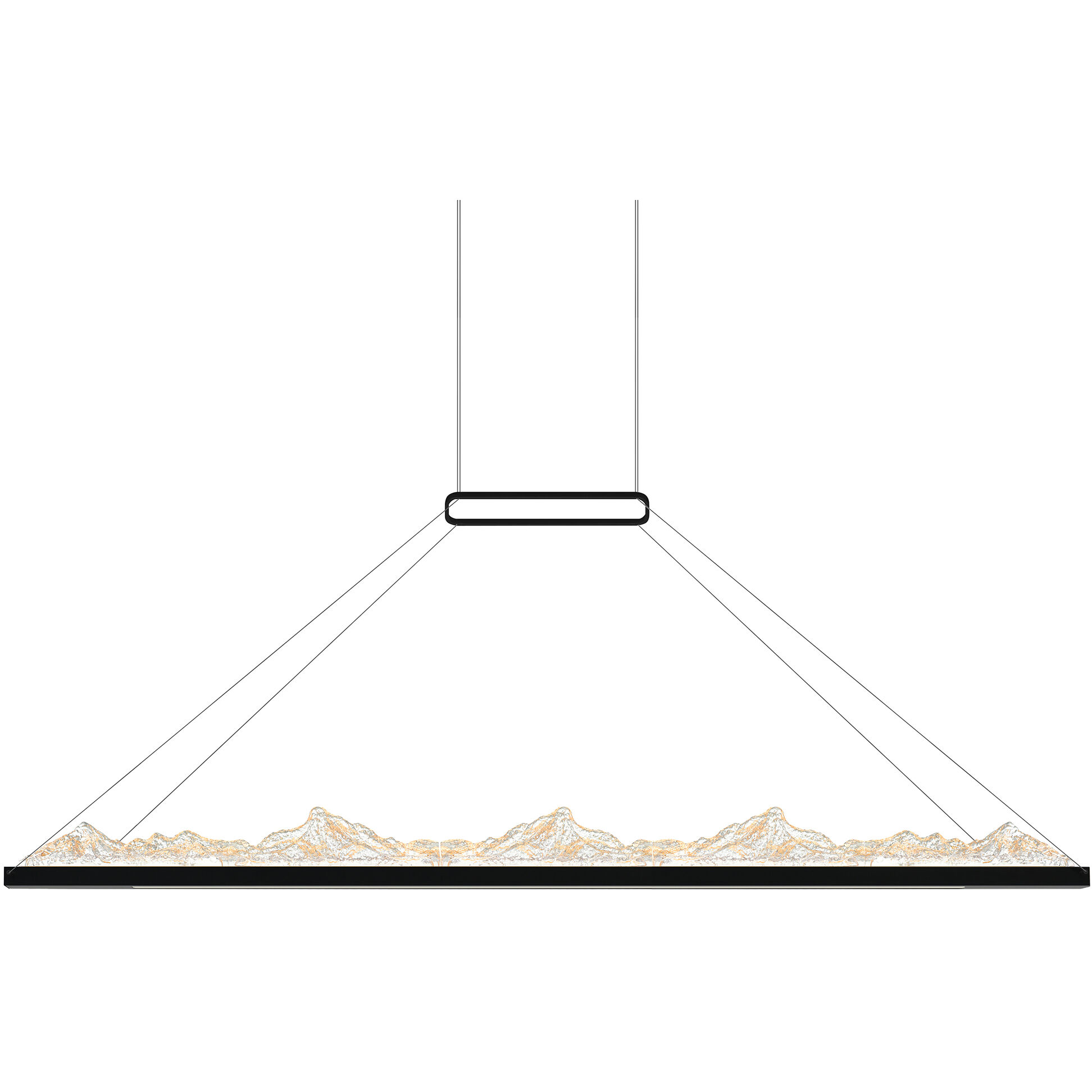 Himalayas LED 62 inch Black Island/Pool Table Light Ceiling Light