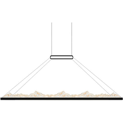 Himalayas LED 62 inch Black Island/Pool Table Light Ceiling Light
