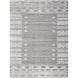 Jackie 36 X 24 inch Metallic - Silver / Sterling Grey / Pewter / Light Silver / Silver / Pale Slate / Slate / Sage Handmade Rug in 2 x 3