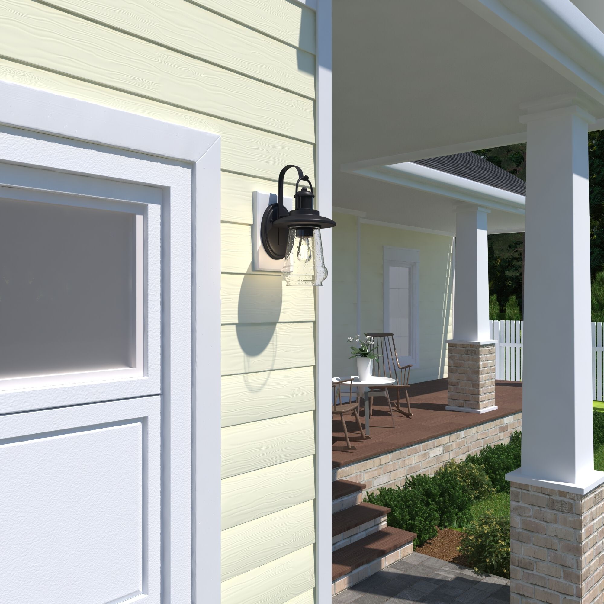 Bridgeport Oil Rubbed Bronze Outdoor Motion Sensor, Dualux