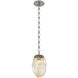 Meteo LED 8 inch Beige Silver Pendant Ceiling Light in 3000K LED, Amber, Diamond Chain