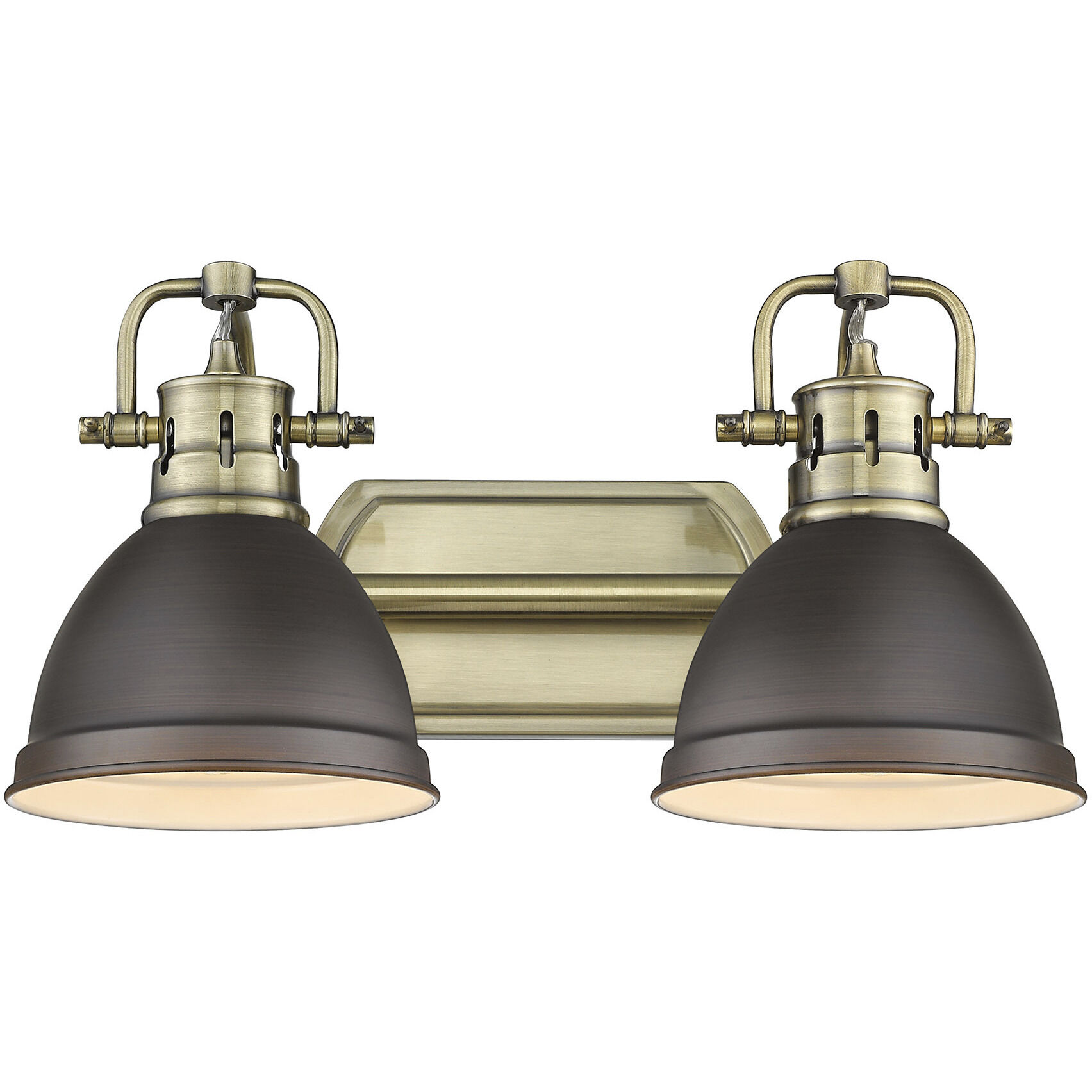 Yep Duncan Vanity Wall Light in Aged Brass, Rubbed Bronze