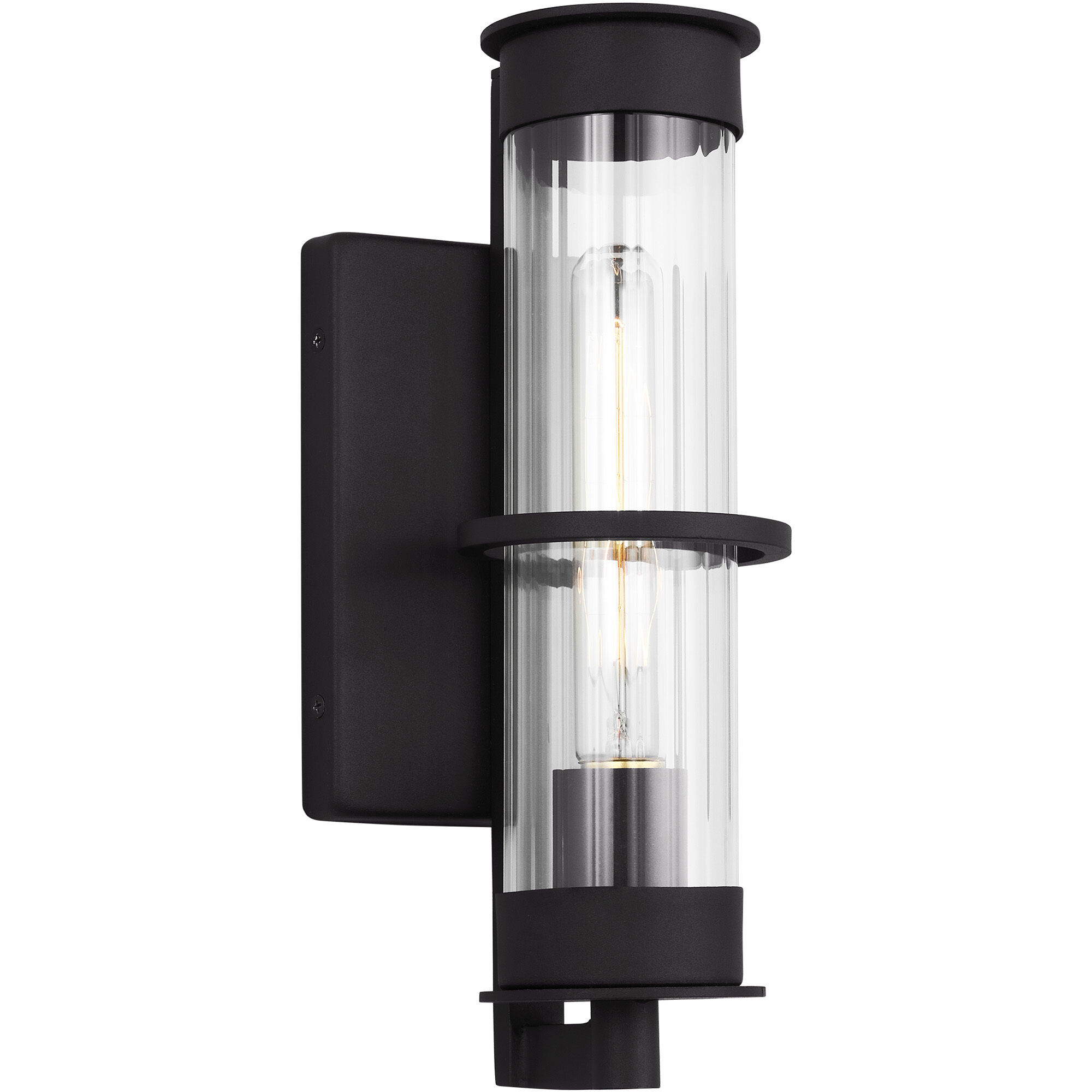 Alcona 1 Light 12.5 inch Black Outdoor Wall Lantern