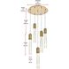 Aurora 5 Light 20 inch Satin Gold Chandelier Ceiling Light