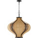 Monroe 3 Light 24 inch Matte Black Pendant Ceiling Light