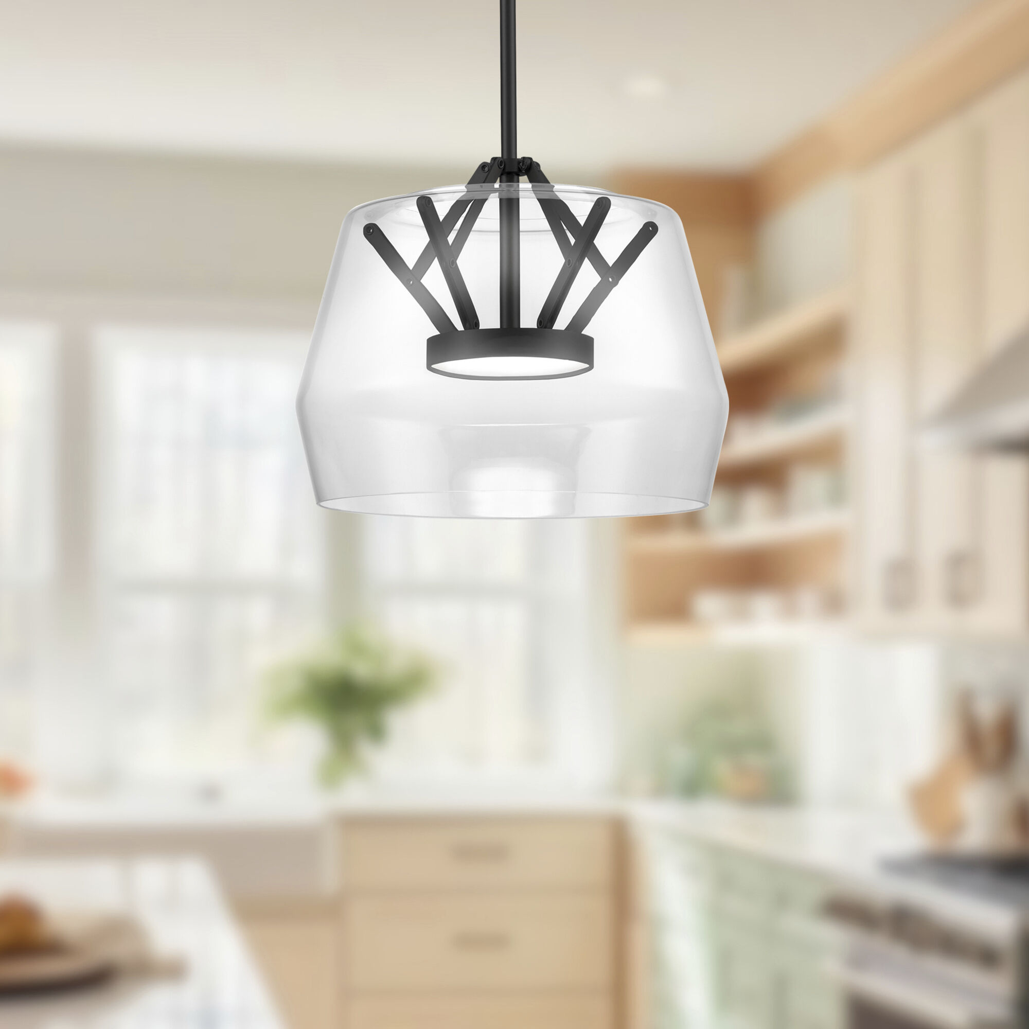 Deco Pendant Ceiling Light in Black