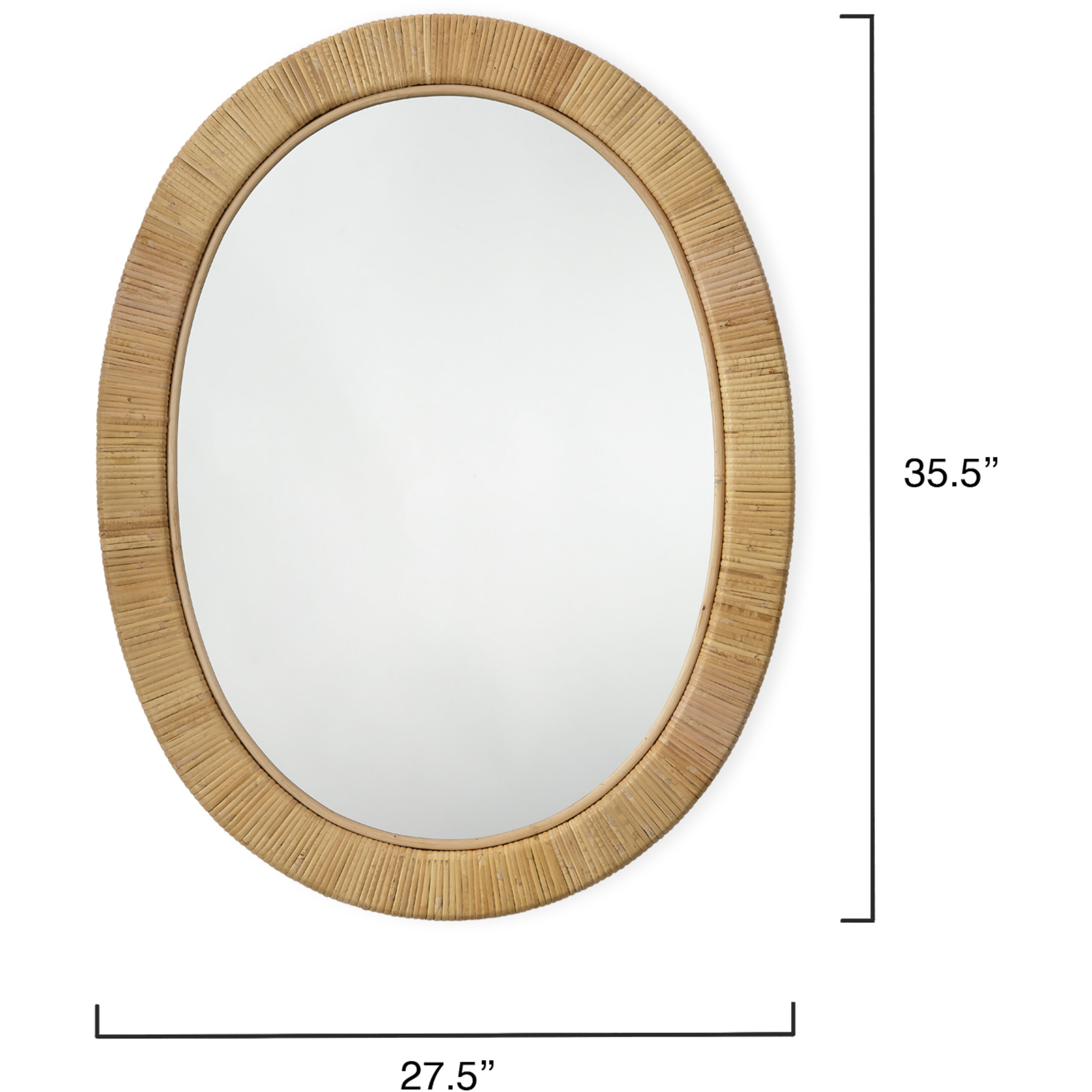 Aloha 35.5 X 27.5 inch Natural Mirror