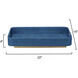 Utopia Indigo Raffia and Antique Brass Tray