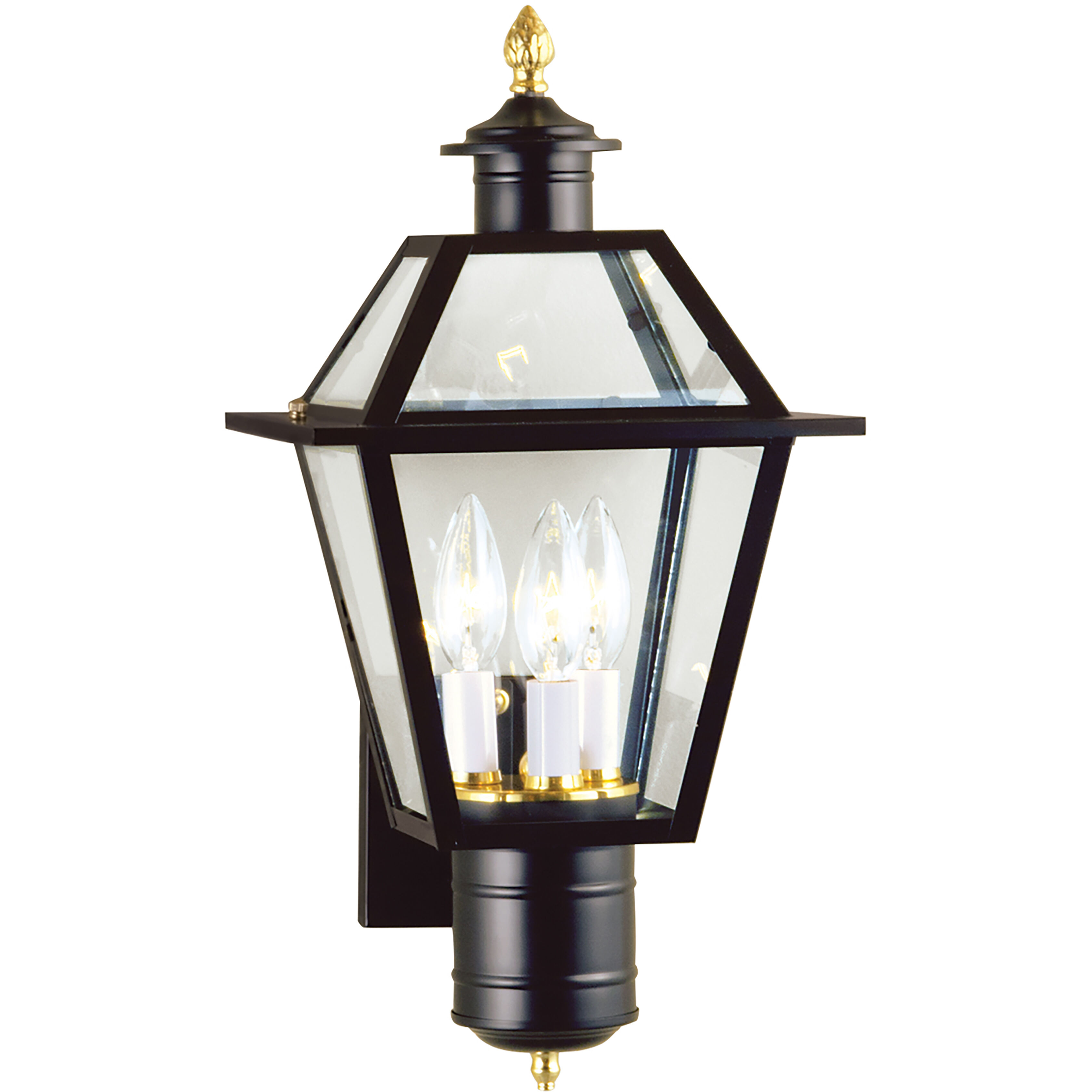 Lexington 3 Light 18 inch Black Outdoor Sconce