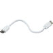 Disk Lighting 6 inch White Disk Light Connector Cord, 6 Inch