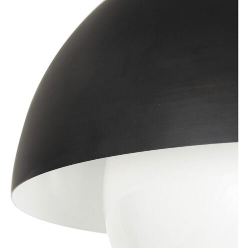 Montreux 1 Light 11.75 inch Oil Rubbed Bronze and Natural Brass Flush Mount Ceiling Light