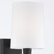 Trenton Bath Sconce Wall Light in Black Forged