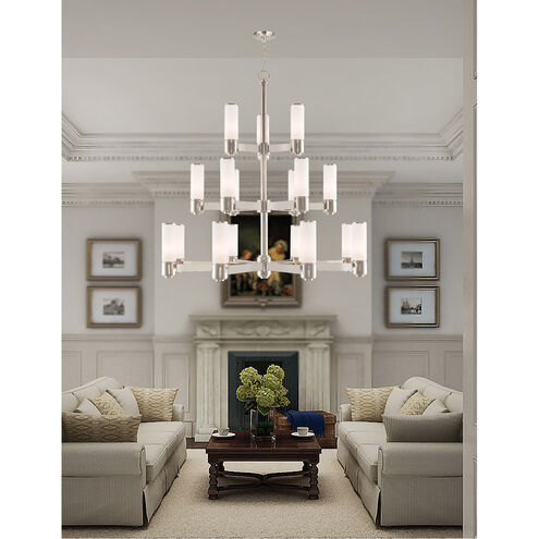 Weston 17 Light 44 inch Polished Nickel Foyer Chandelier Ceiling Light