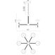 Nadine 6 Light 25 inch Matte Black and Cotton Chandelier Ceiling Light