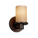 Fusion LED 5 inch Dark Bronze Wall Sconce Wall Light in 700 Lm LED, Droplet