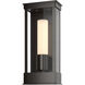 Portico 1 Light 14.8 inch Coastal Oil Rubbed Bronze Outdoor Sconce in Opal, Small