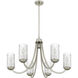 Allard 6 Light 32 inch Brushed Nickel Chandelier Ceiling Light