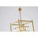 Canada 4 Light 10 inch Antique Brass Chandelier Ceiling Light