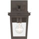 Belmont 1 Light 11.25 inch Twilight Bronze Outdoor Sconce