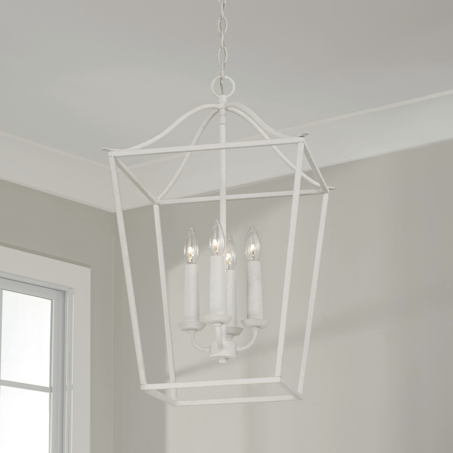 Grady 4 Light 15.75 inch Textured White Foyer Ceiling Light