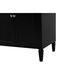 Park Avenue 72 X 22 X 35 inch Black Vanity Sink Set