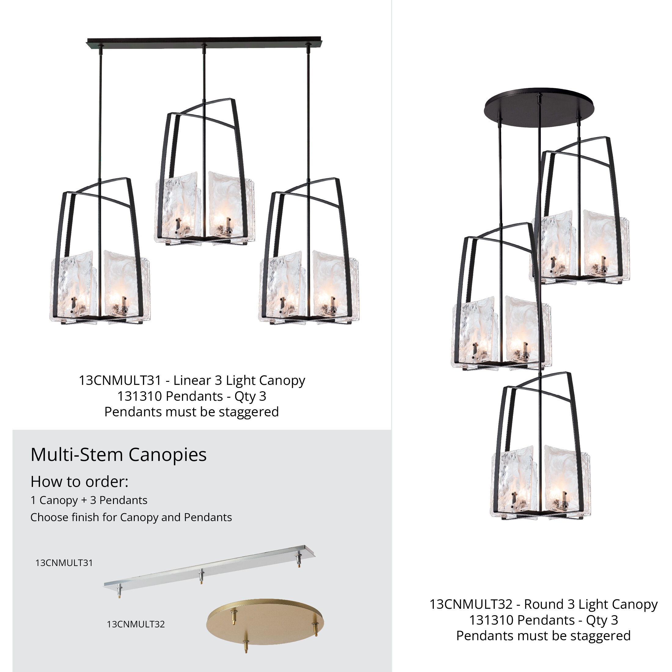 Arc 4 Light 18.7 inch Bronze Pendant Ceiling Light